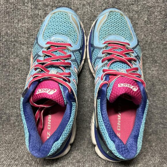 ASICS GEL-Kayano 21 Running Shoes Womens Size 7.5 Blue Pink T4L7N Stability - Picture 5 of 9